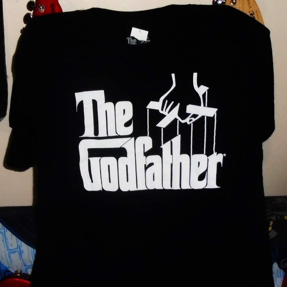 godfather logo NEW official L unisex tee - mafia movie marlon brando new york